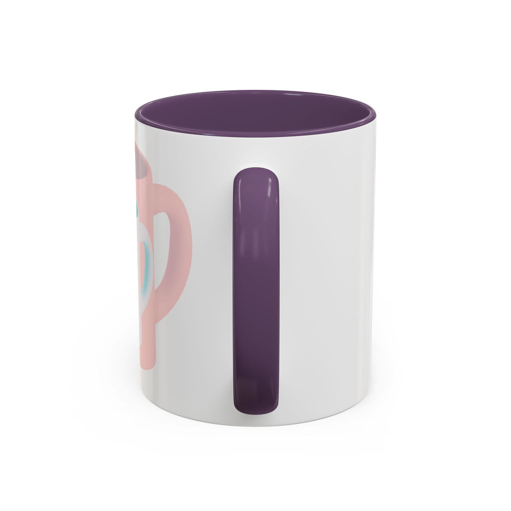 Nested Mugs Coffee Mug — Colorful Retro Stacked Cup Design (11/15oz)