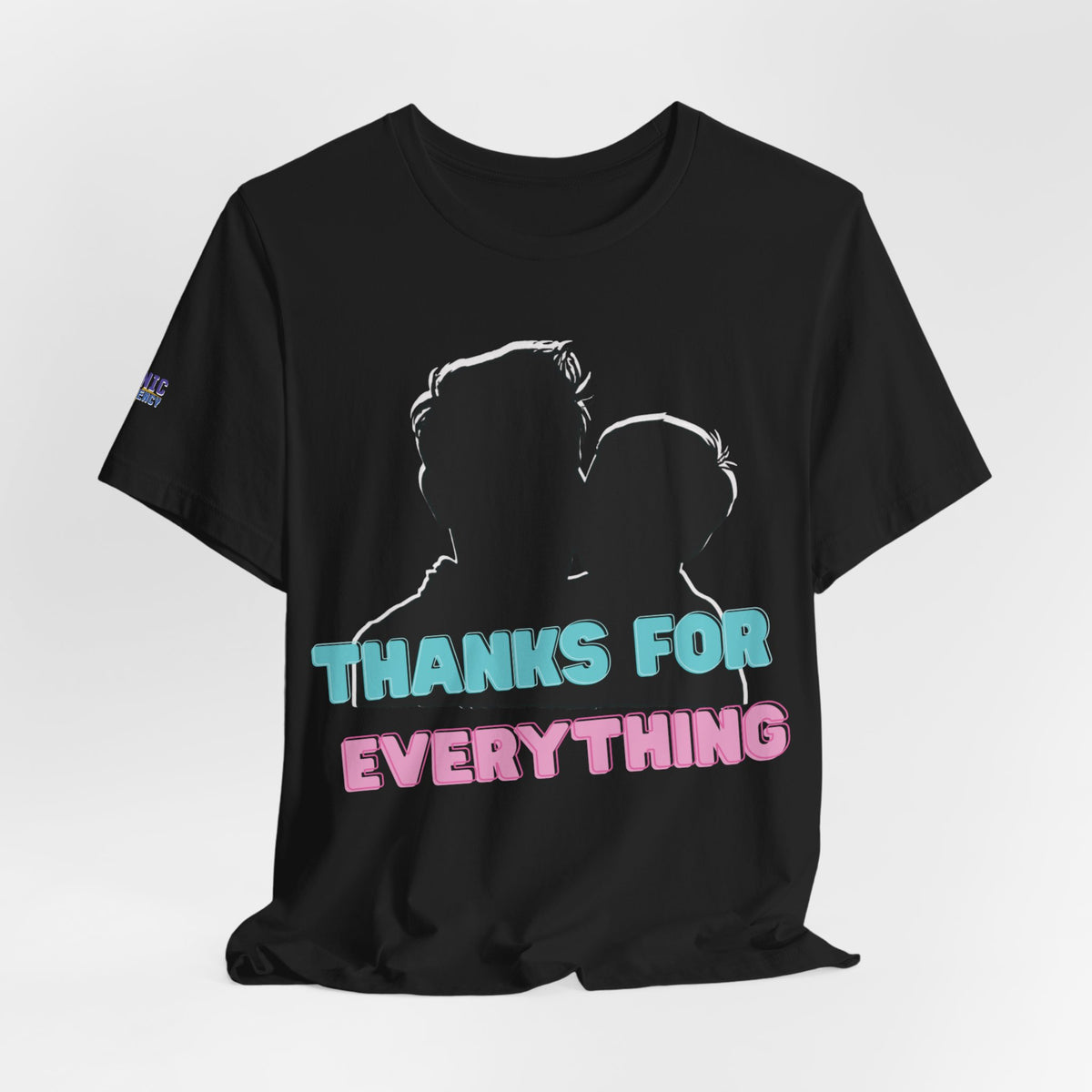 T-Shirt — "Thanks For Everything" Couple Silhouette Appreciation Tee