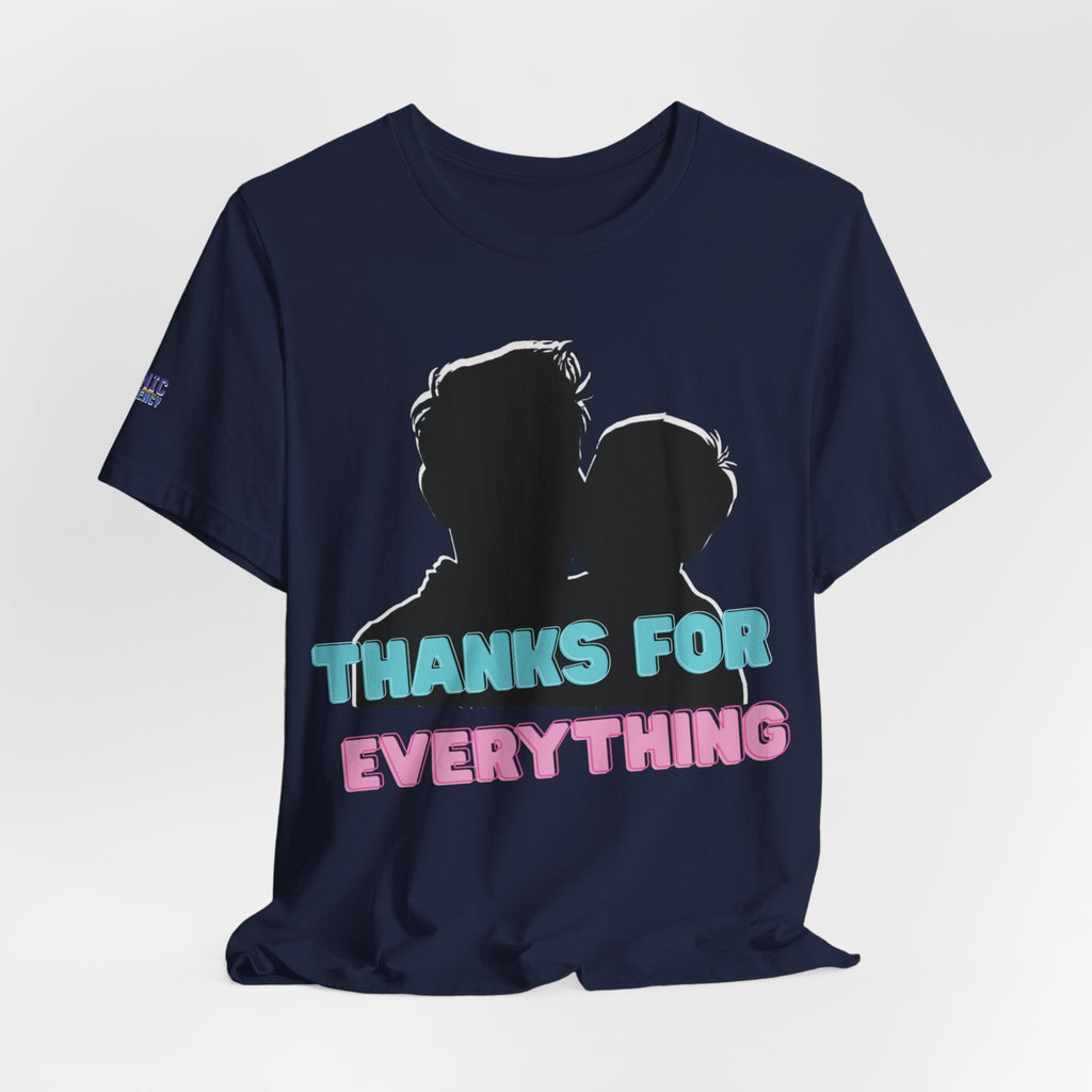 T-Shirt — "Thanks For Everything" Couple Silhouette Appreciation Tee