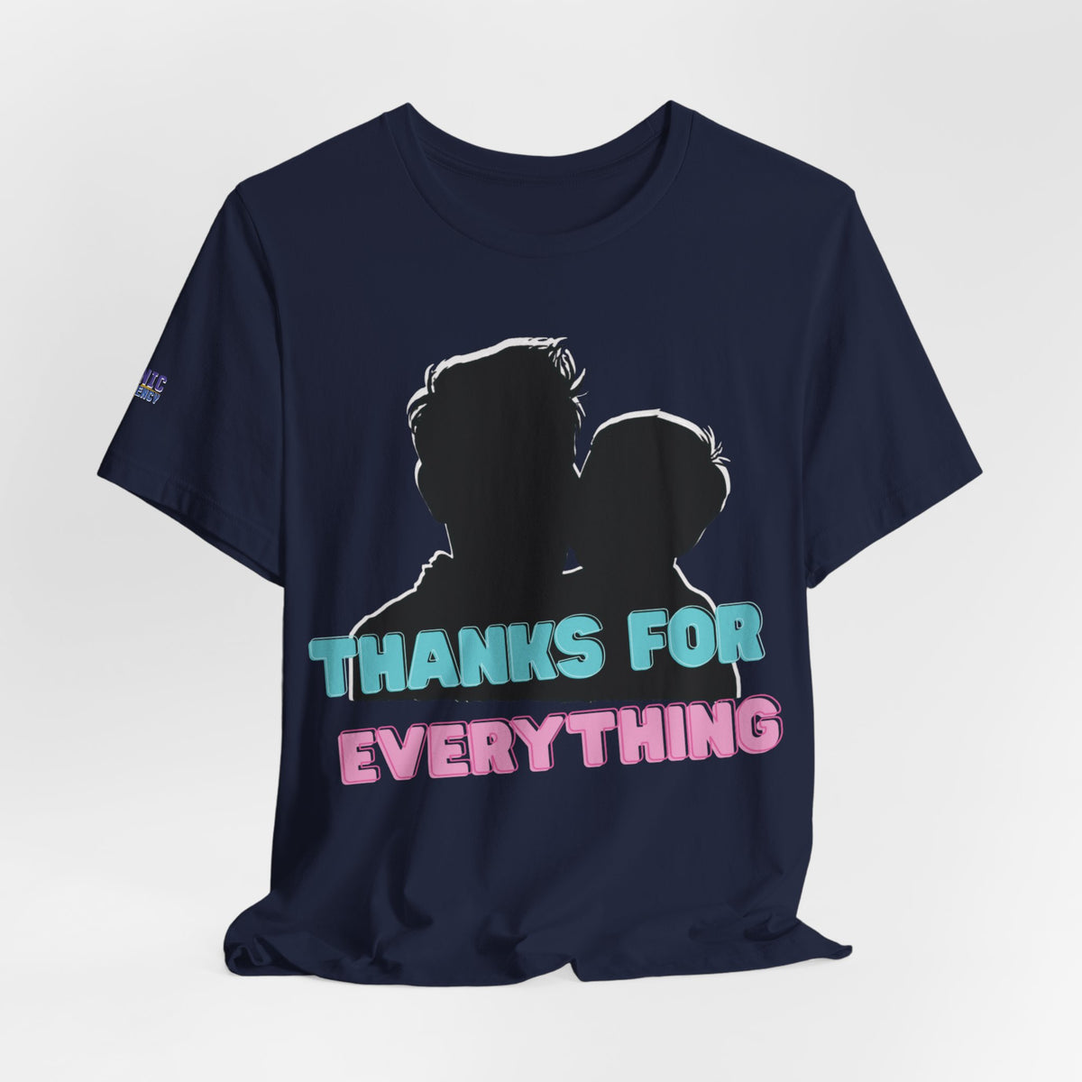T-Shirt — "Thanks For Everything" Couple Silhouette Appreciation Tee