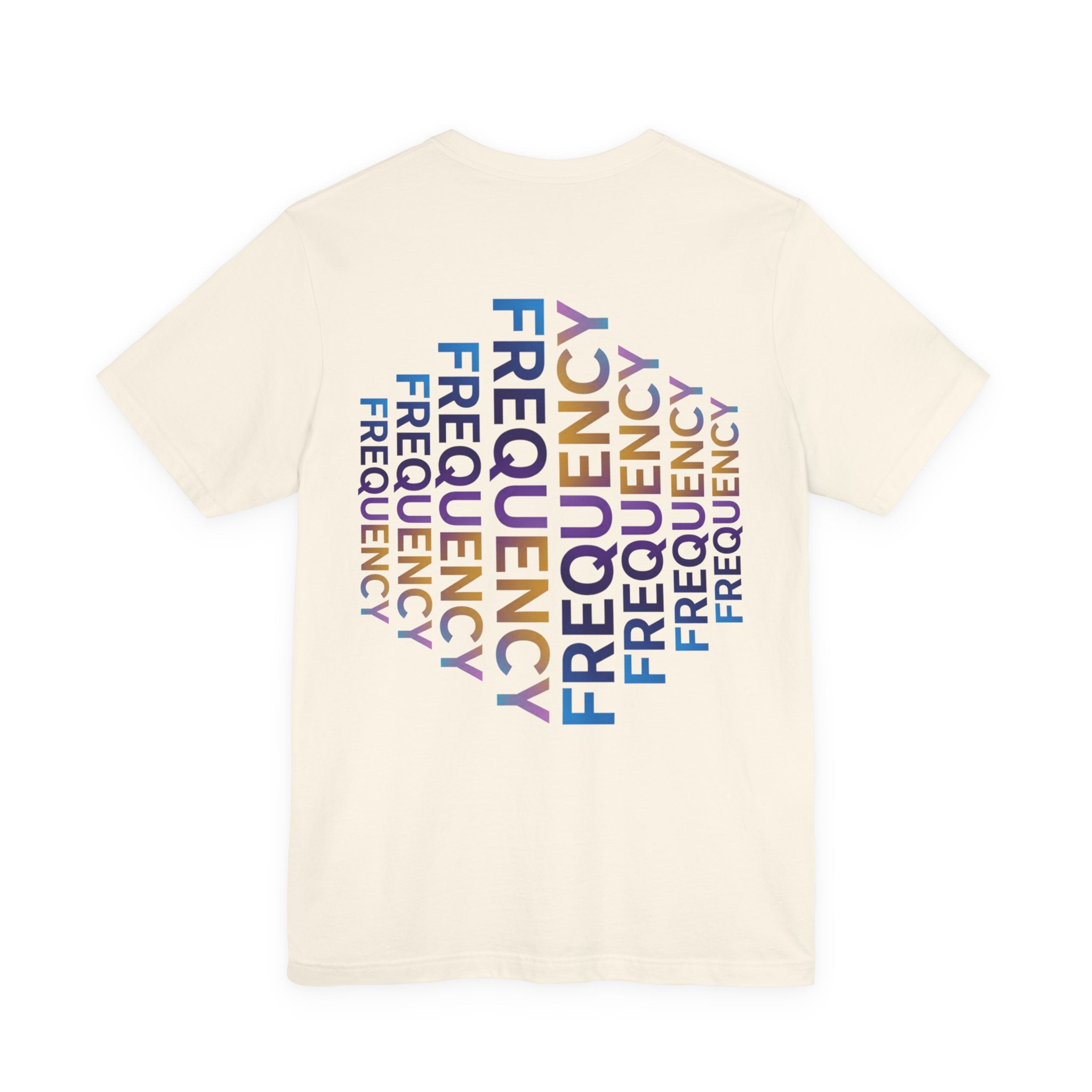 Frequency Graphic Tee — Inspirational Vibes, Repeated Typography Design