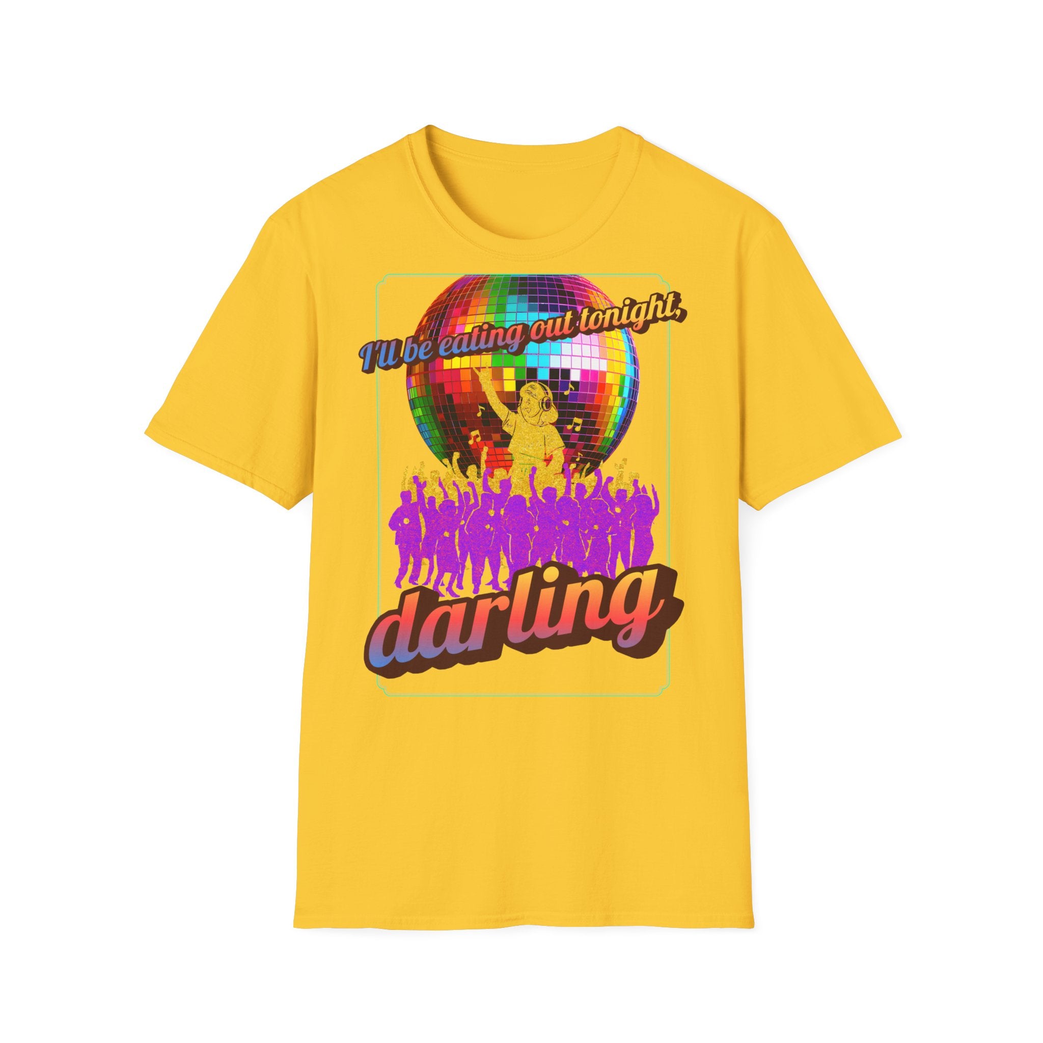 Disco Darling T-Shirt — Retro Rainbow Disco Ball Party Graphic Tee