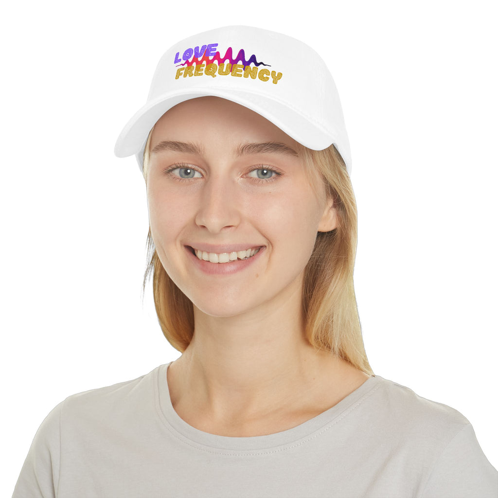 Love Frequency Baseball Cap — Vibrant Wave Graphic Hat for Music Lovers