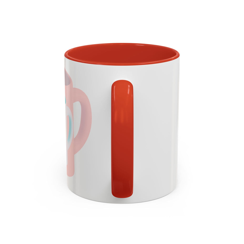 Nested Mugs Coffee Mug — Colorful Retro Stacked Cup Design (11/15oz)
