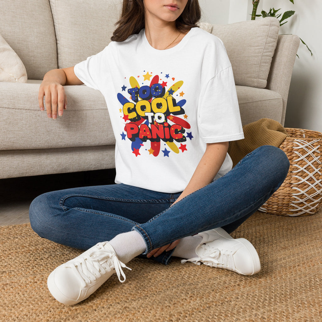 Too Cool to Panic T-Shirt — Retro Pop Graphic Tee