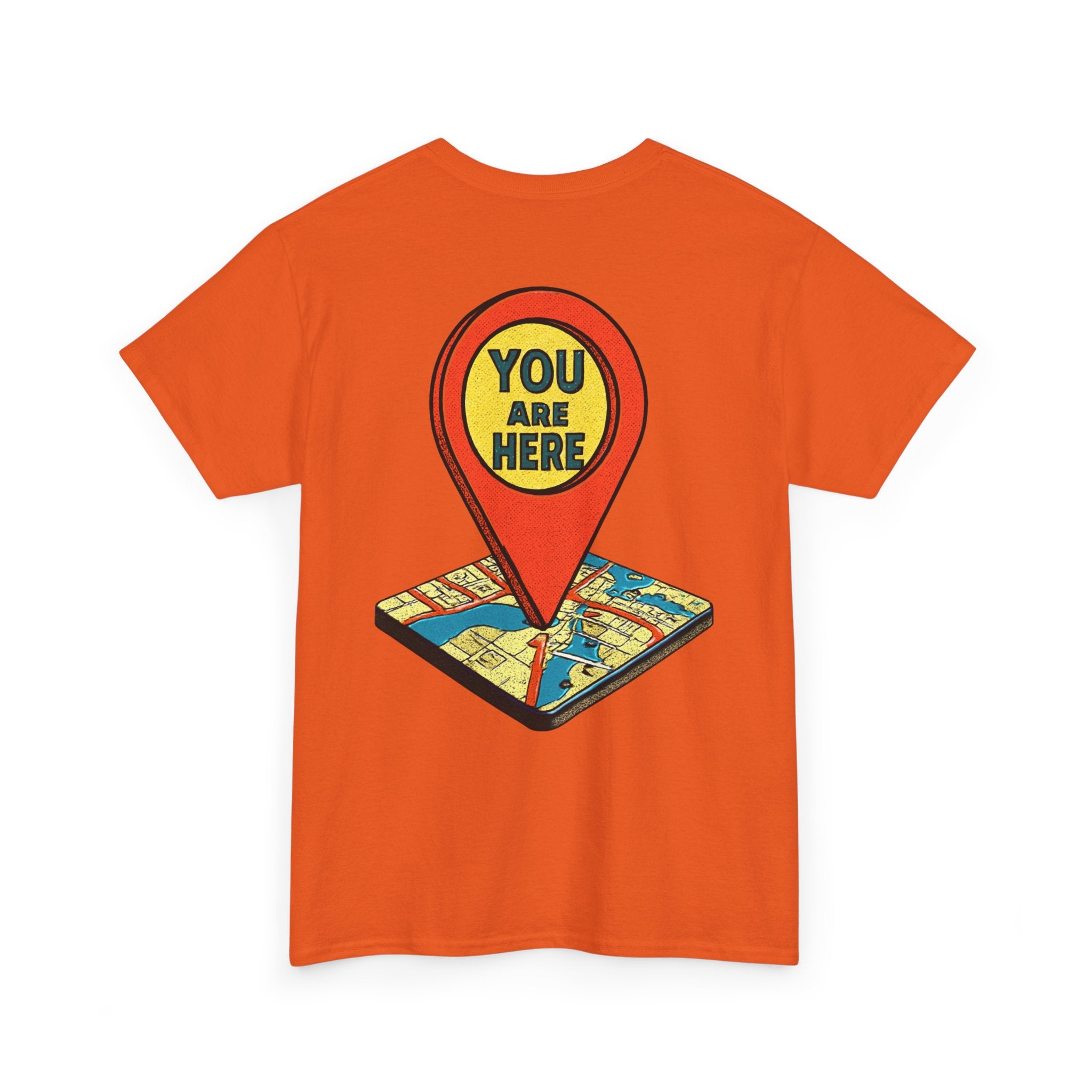 You Are Here Map Marker T-Shirt — Travel Icon Graphic Tee