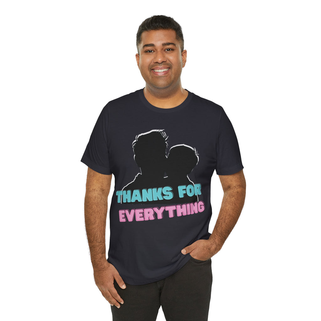 T-Shirt — "Thanks For Everything" Couple Silhouette Appreciation Tee