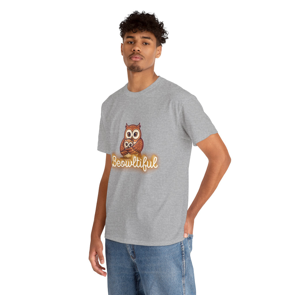 Beowtiful Owl T-Shirt - Cute Owl Graphic Tee for Bird Lovers & Fall Fashion
