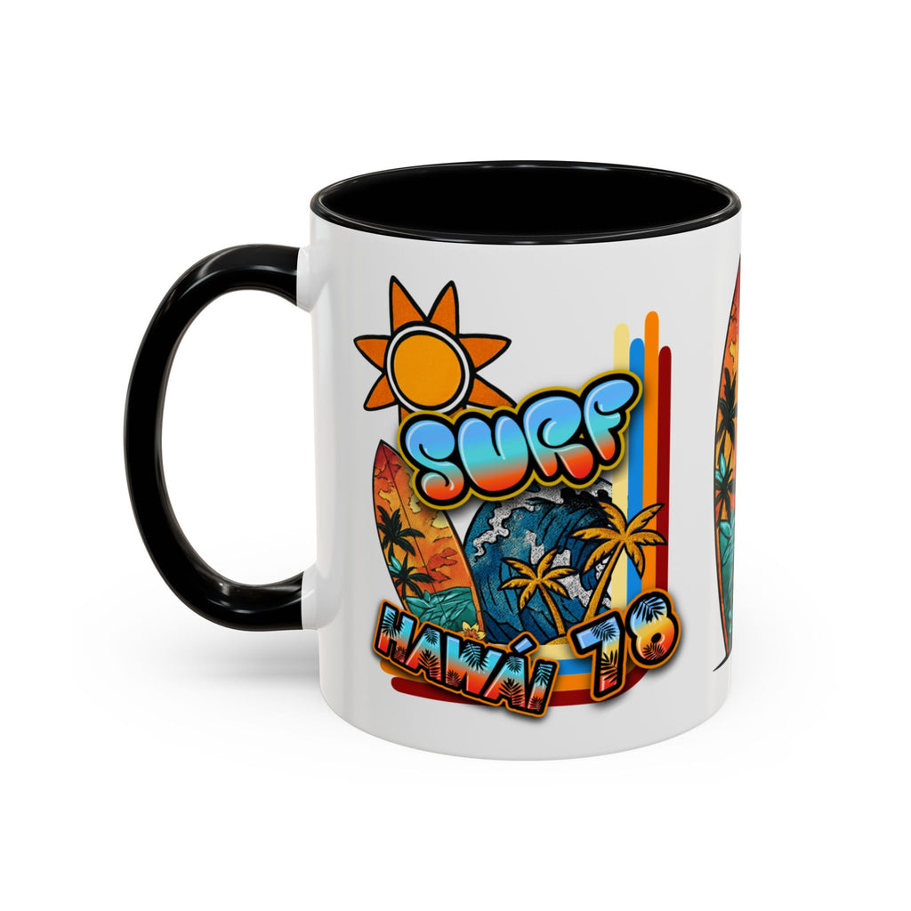 Surf Hawaii Retro Accent Coffee Mug (11/15oz)