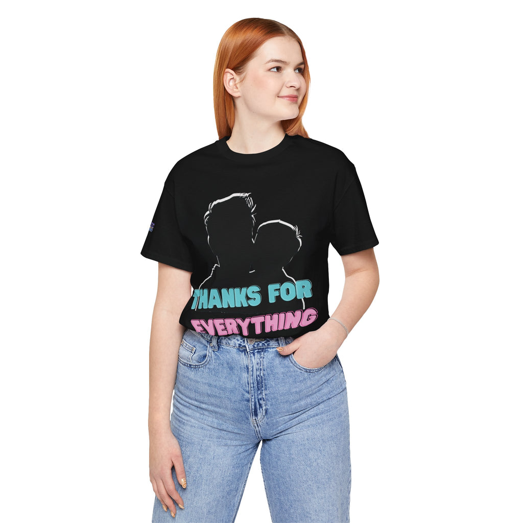 T-Shirt — "Thanks For Everything" Couple Silhouette Appreciation Tee