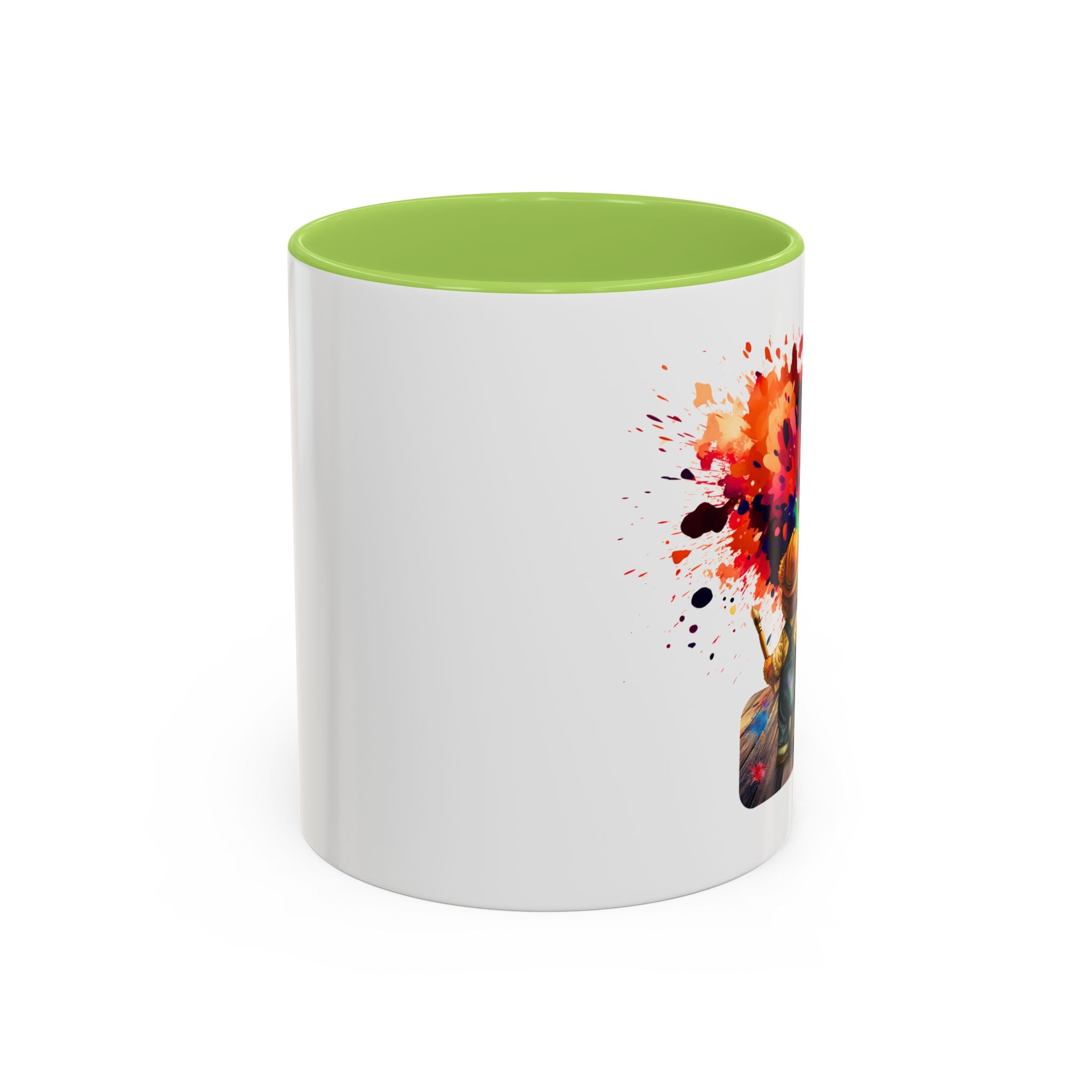 Colorful Heart Paint Mug — Artist Child Splash Coffee Cup (11/15oz)