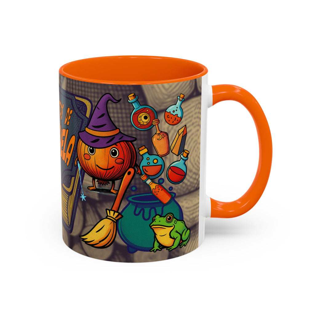 Coffee Mug - "Recetas de La Abuela" Halloween Pumpkin Kitchen Spellbook Accent Mug