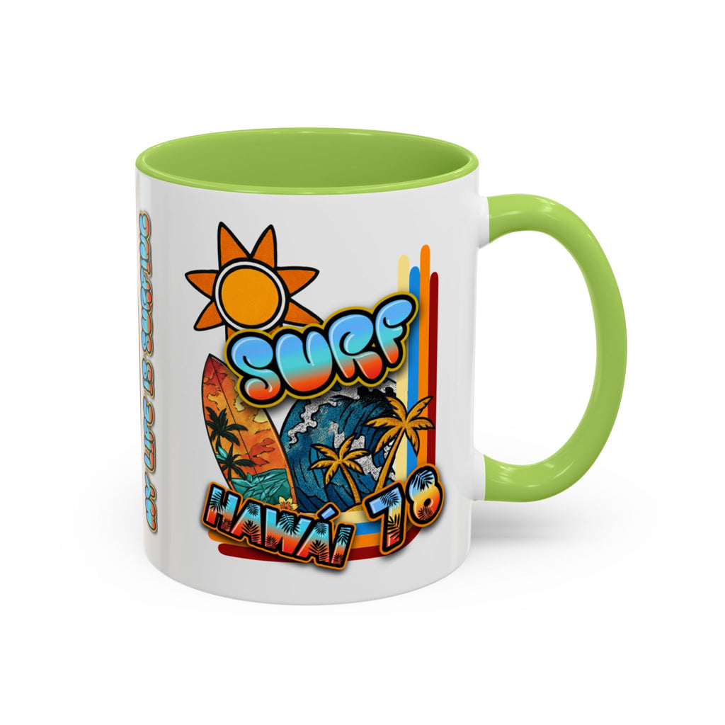 Surf Hawaii Retro Accent Coffee Mug (11/15oz)