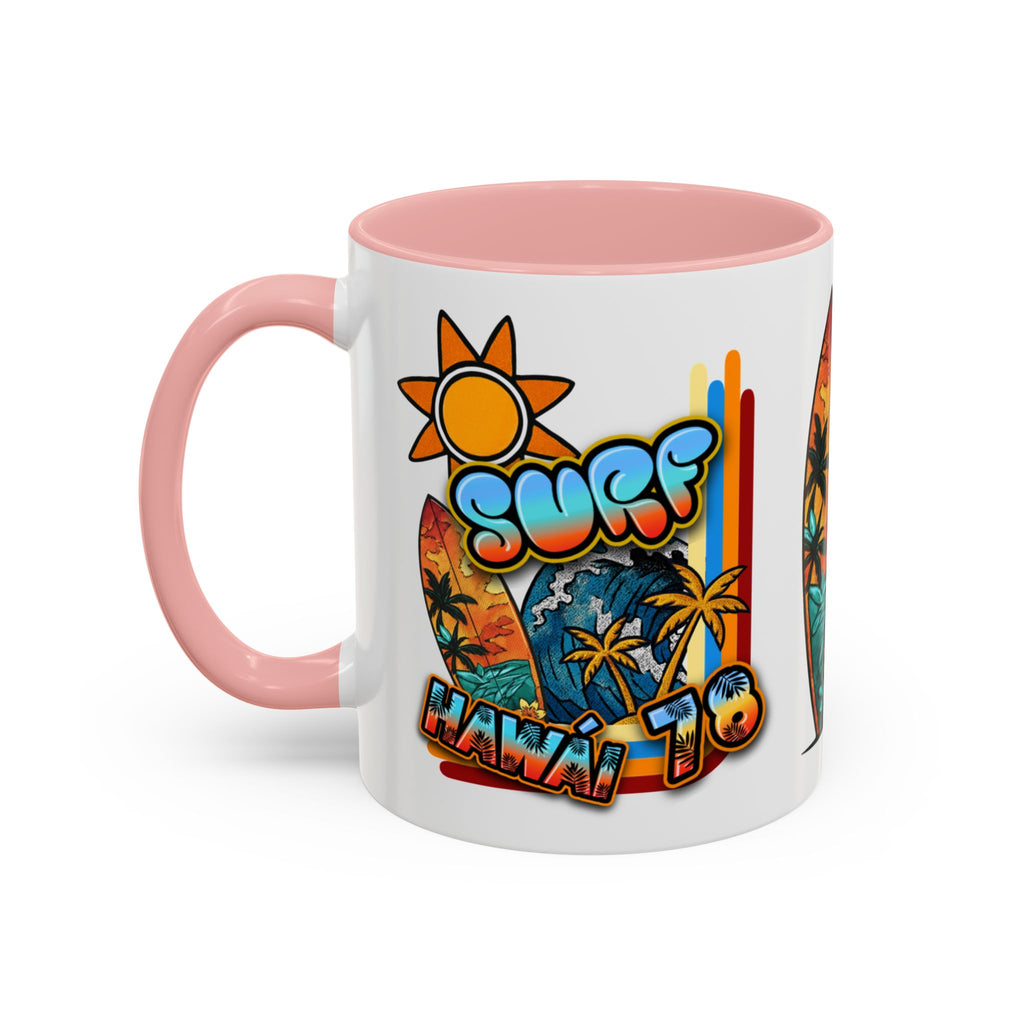 Surf Hawaii Retro Accent Coffee Mug (11/15oz)