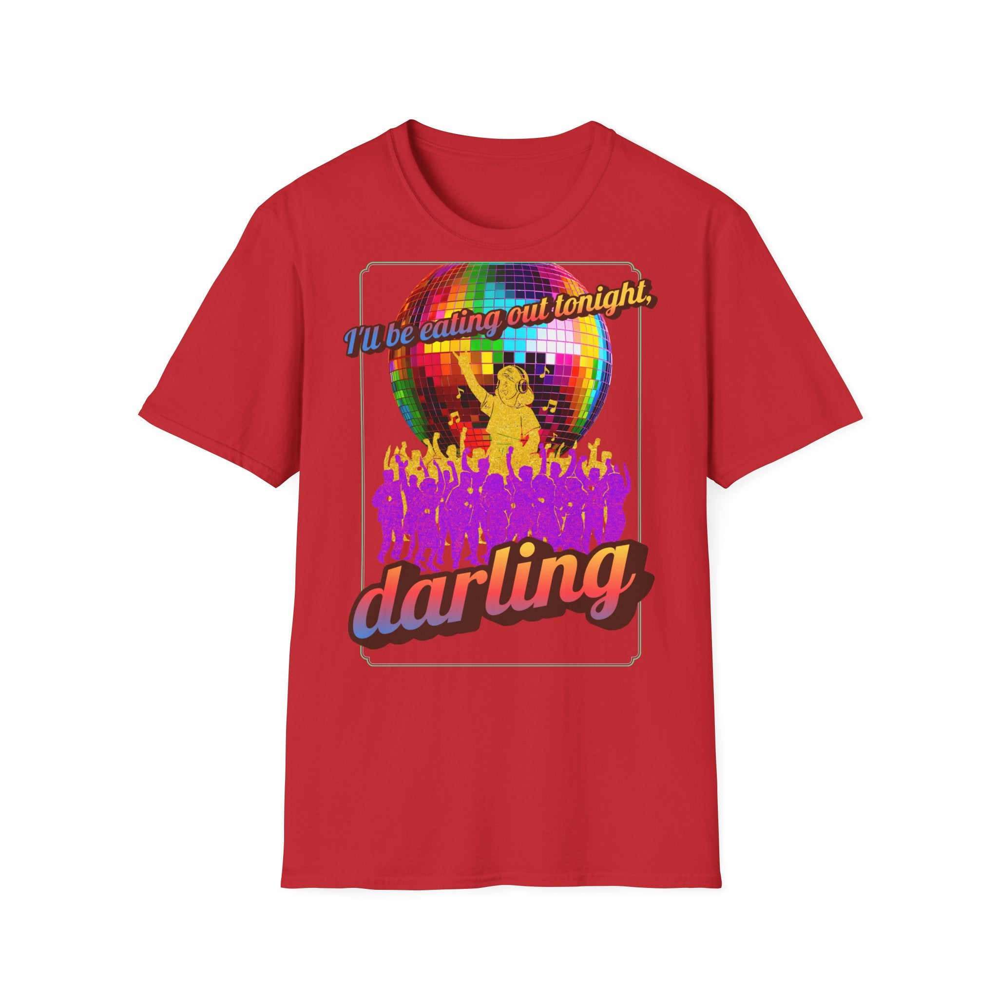 Disco Darling T-Shirt — Retro Rainbow Disco Ball Party Graphic Tee