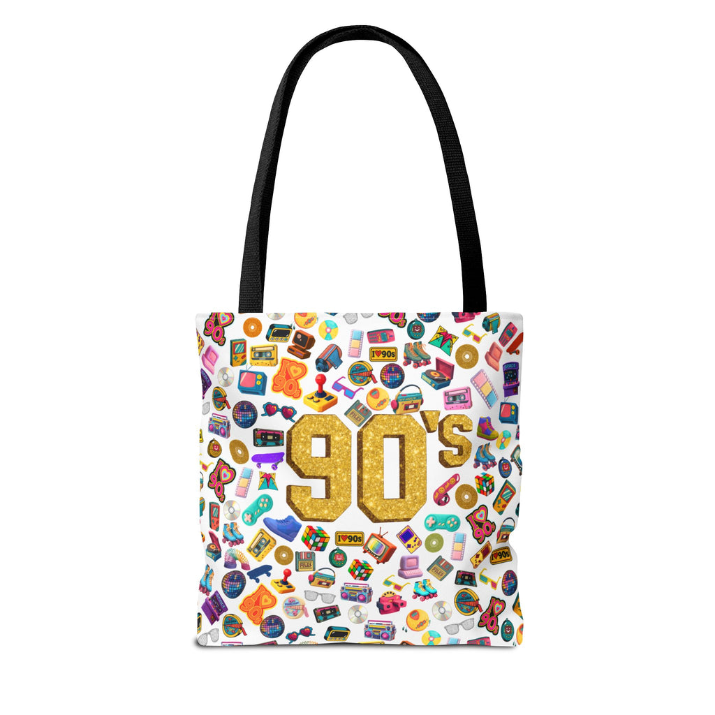 90s Retro Icons Tote Bag — Vintage Pop Culture AOP Tote (Copia)
